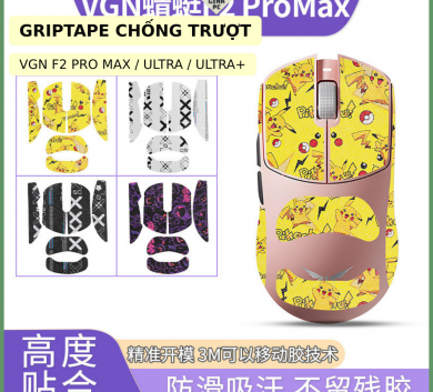 Miếng Dán Chống trượt | Grip Tape (Griptape) Chống Trượt Cho Chuột VGN F2 Pro Max, F2 Ultra/ F2 Ultra+