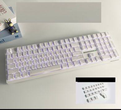 Keycap Contour 4.0 Line - Keycap typography WHITE Side Print Xuyên Led - Cherry profile - Nhựa Pbt - NEW BOX