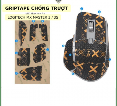 Miếng Dán Chống trượt | Grip Tape Chống Trượt Cho Chuột Logitech Mx Master 3 - Mx Master 3s
