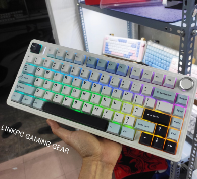 Phím Aula F75 Glacier White  SW TTC 3 Mode 2nd - Mạch Ngược