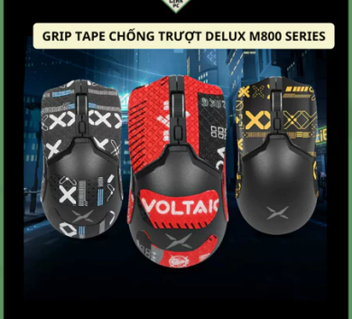 Miếng Dán Chống trượt | Grip Tape (Griptape) Chống Trượt Cho Chuột Delux M800 || M800 Pro