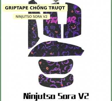 Miếng Dán Chống trượt | Grip Tape (Griptape) Chống Trượt Cho Chuột Ninjutso Sora V2