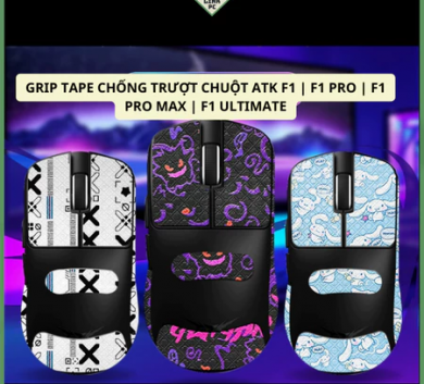 Miếng Dán Chống trượt | Grip Tape (Griptape) Chống Trượt Cho Chuột  ATK f1 | f1 pro | f1 pro max | F1 ultimate - skin