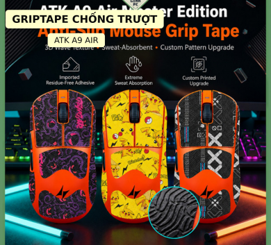 Miếng Dán Chống trượt | Grip Tape (Griptape) Chống Trượt Cho Chuột ATK A9 Air