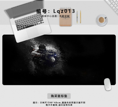 Pad chuột - deskmat size lớn 90x40 cm dày 4mm may viền - Mẫu Lqz013