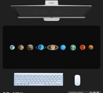 Pad chuột - deskmat size lớn 90x40 cm dày 4mm may viền - Mẫu DZP19