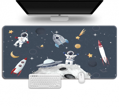 Pad chuột - deskmat size lớn 90x40 cm dày 4mm may viền - Mẫu Cartoon BL009