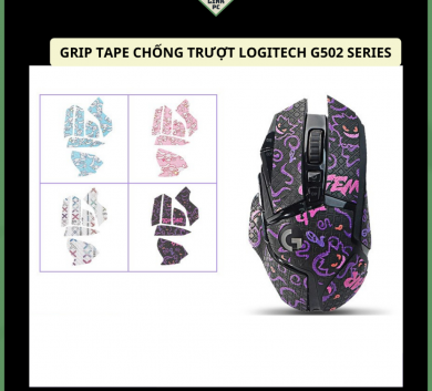 Miếng Dán Chống trượt | Grip Tape (Griptape) Chống Trượt Cho Chuột Logitech G502 các mã  - Skin Chuột
