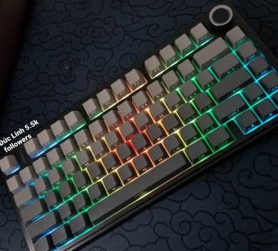 Phím Aula F75 Polar Black Pin  3 Mode Like New