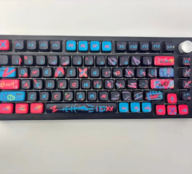 BỘ KEYCAP PUDDING JINX TRANSPARENT 4 CẠNH XUYÊN LED NHỰA PBT 122 PHÍM OEM PROFILE