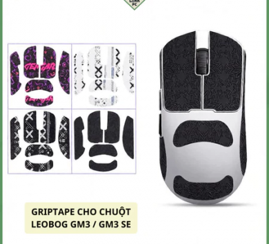 Miếng Dán Chống trượt | Grip Tape Chống Trượt Cho Chuột Leobog GM3 / GM3 SE - Skin Chuột