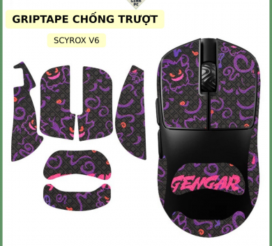 Miếng Dán Chống trượt | Grip Tape (Griptape) Chống Trượt Cho Chuột Scyrox V6