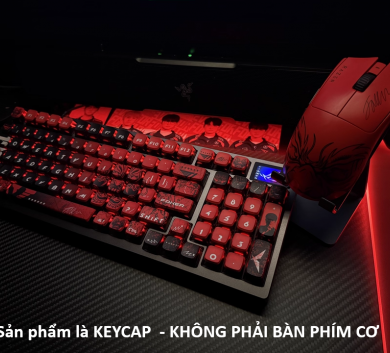 BỘ KEYCAP PUDDING T1 FAKER TRANSPARENT 4 CẠNH XUYÊN LED NHỰA PBT 122 PHÍM OEM PROFILE