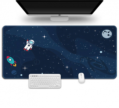 Pad chuột - deskmat size lớn 90x40 cm dày 4mm may viền - Mẫu Cartoon BL007