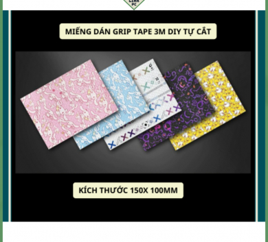 Miếng Dán chống trượt tự cắt - Grip Tape Tự Cắt DIY 15x11 cm - Skin Gaming Mouse