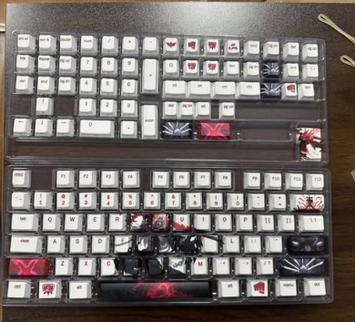 Keycap 2 in 1 Cherry Profile vừa xuyên led - vừa in kí tự